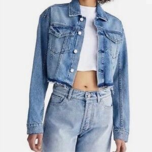DL 1961 Annie Cropped Denim Jacket